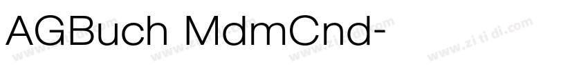 AGBuch MdmCnd字体转换